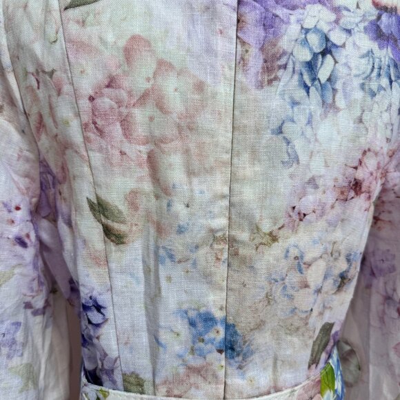 NWOT ！Zimmermann Dawning Buttoned Midi Dress - Size 1/AU6 - Picture 12 of 14